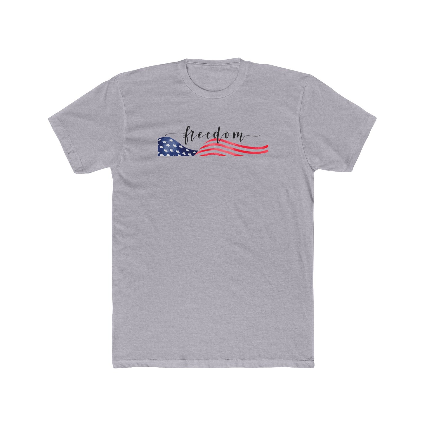 Freedom Script Cotton Crew Tee