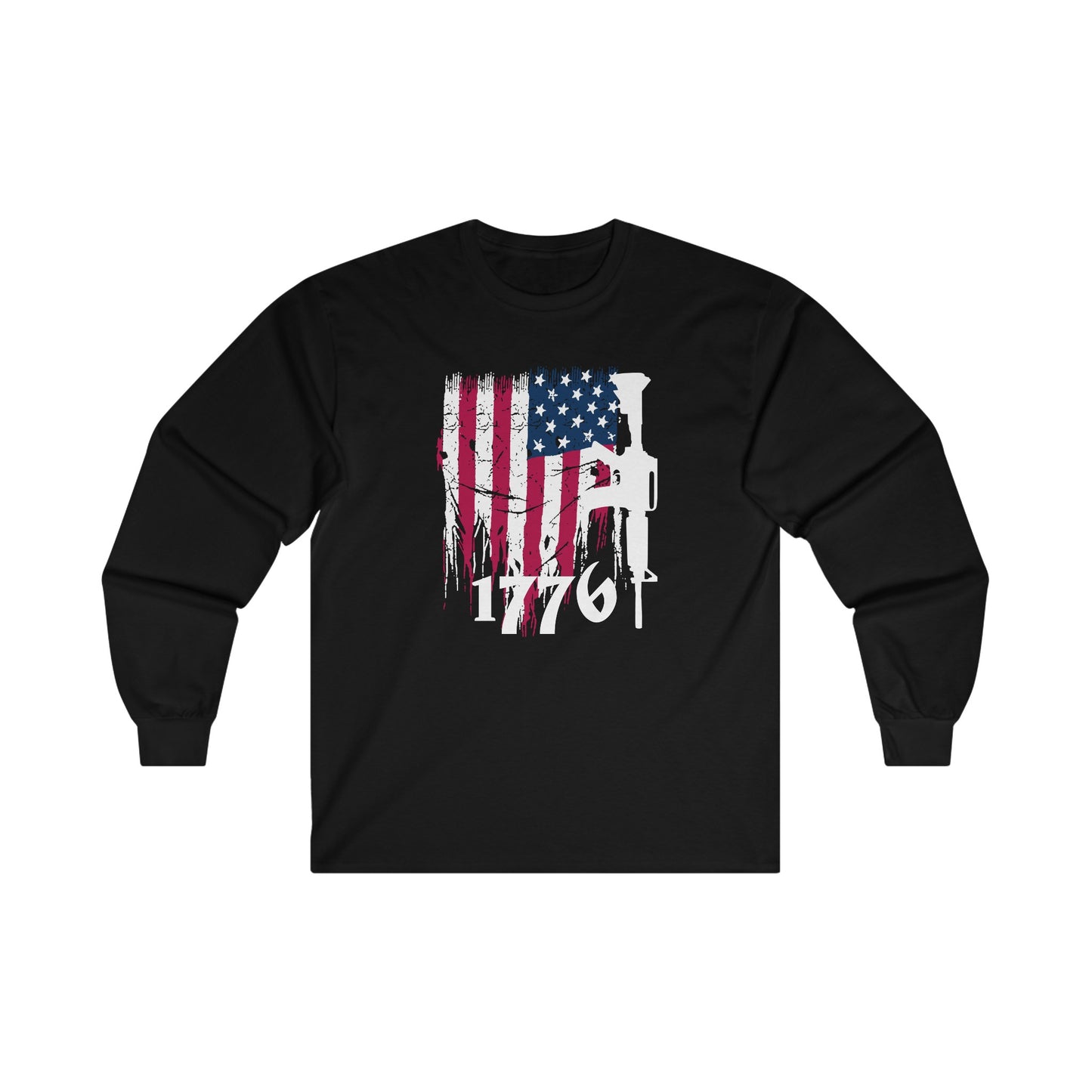 1776 US Flag Unisex Ultra Cotton Long Sleeve Tee