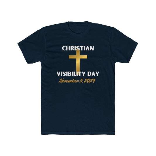 Christian Visibility Day Cotton Crew Tee