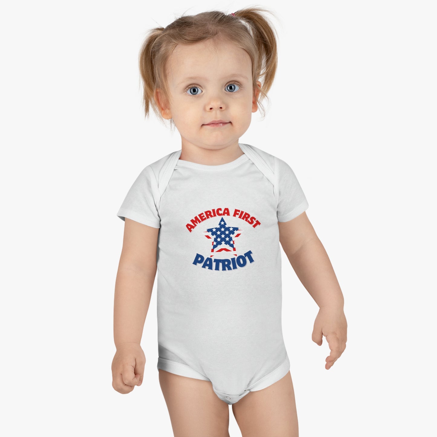 America First Patriot Baby Short Sleeve Onesie®