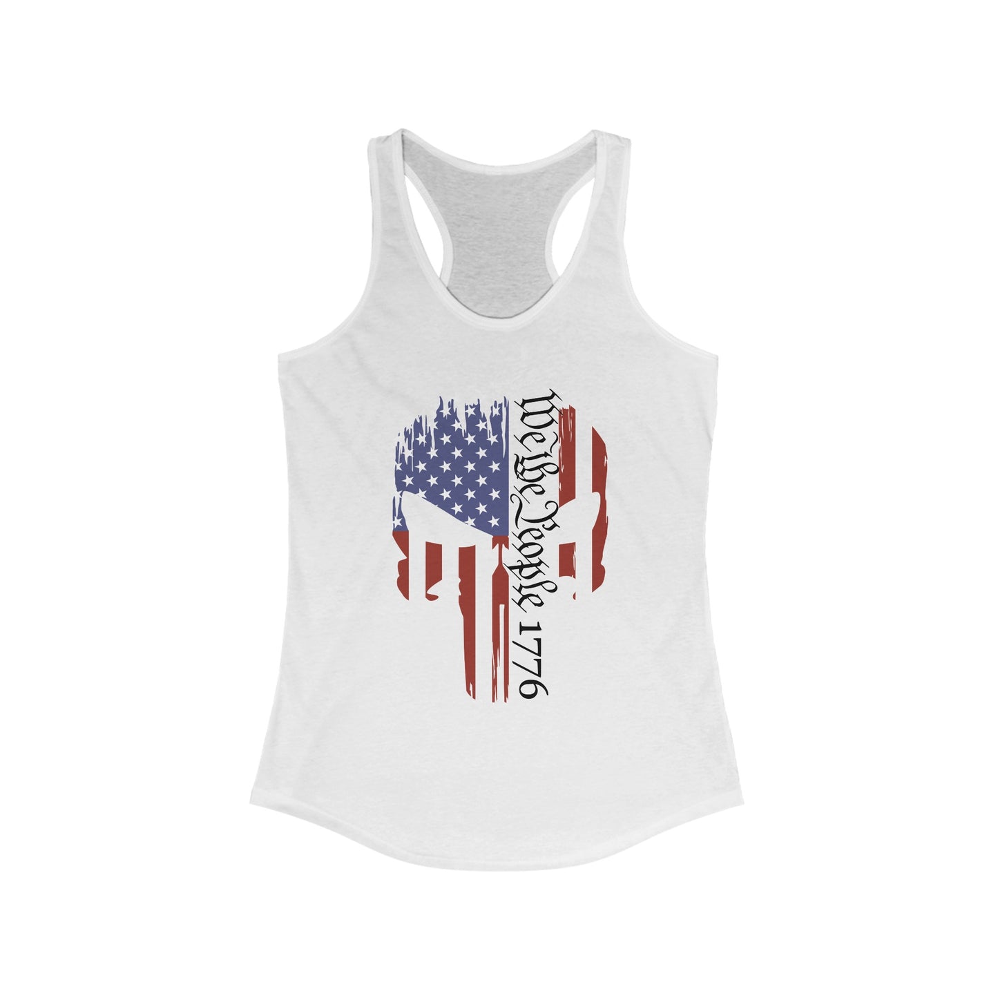 Punisher- We The People 1776 Women's Ideal Racerback Tank