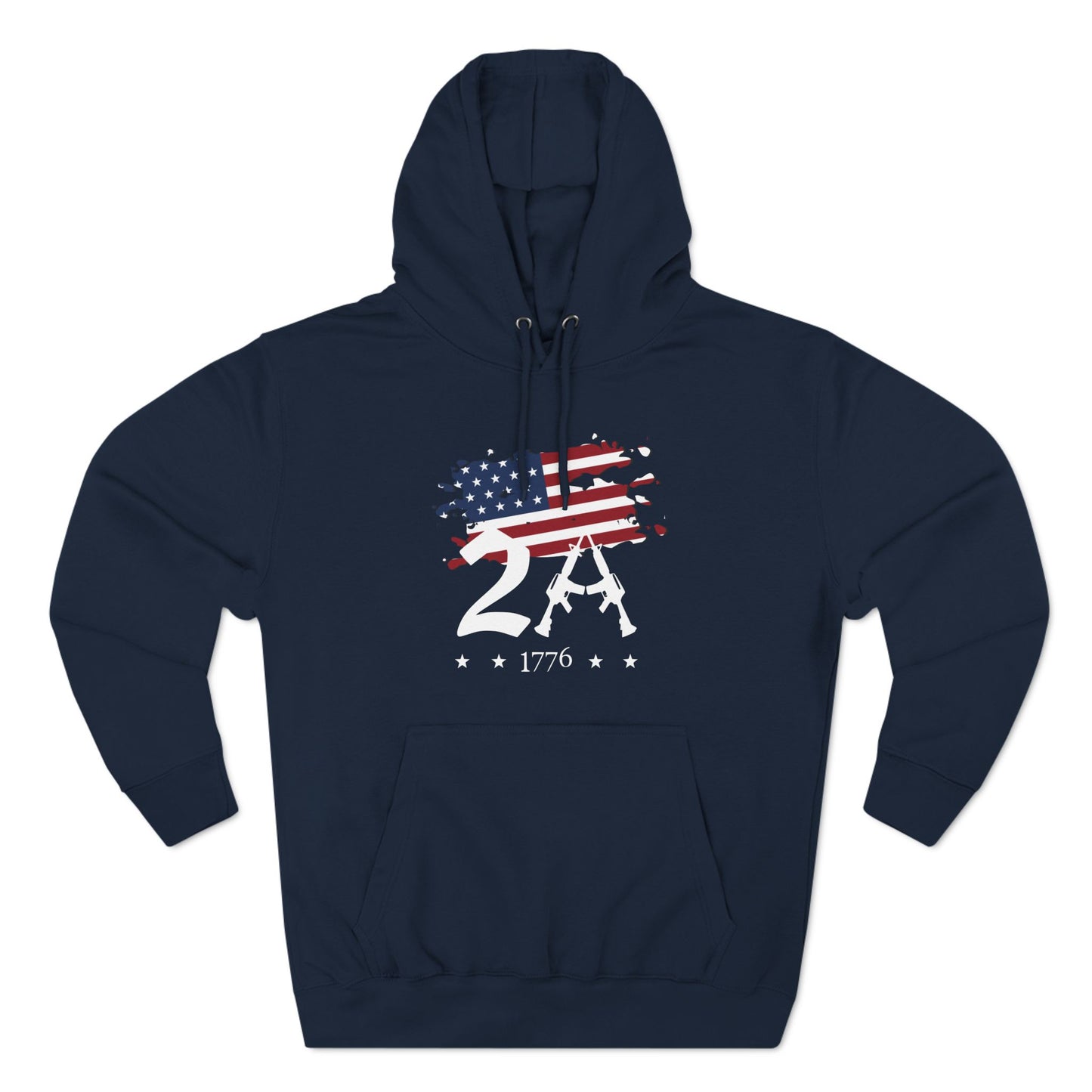 2A 2nd Amendment 1776 Fleece Hoodie Sweatshirt