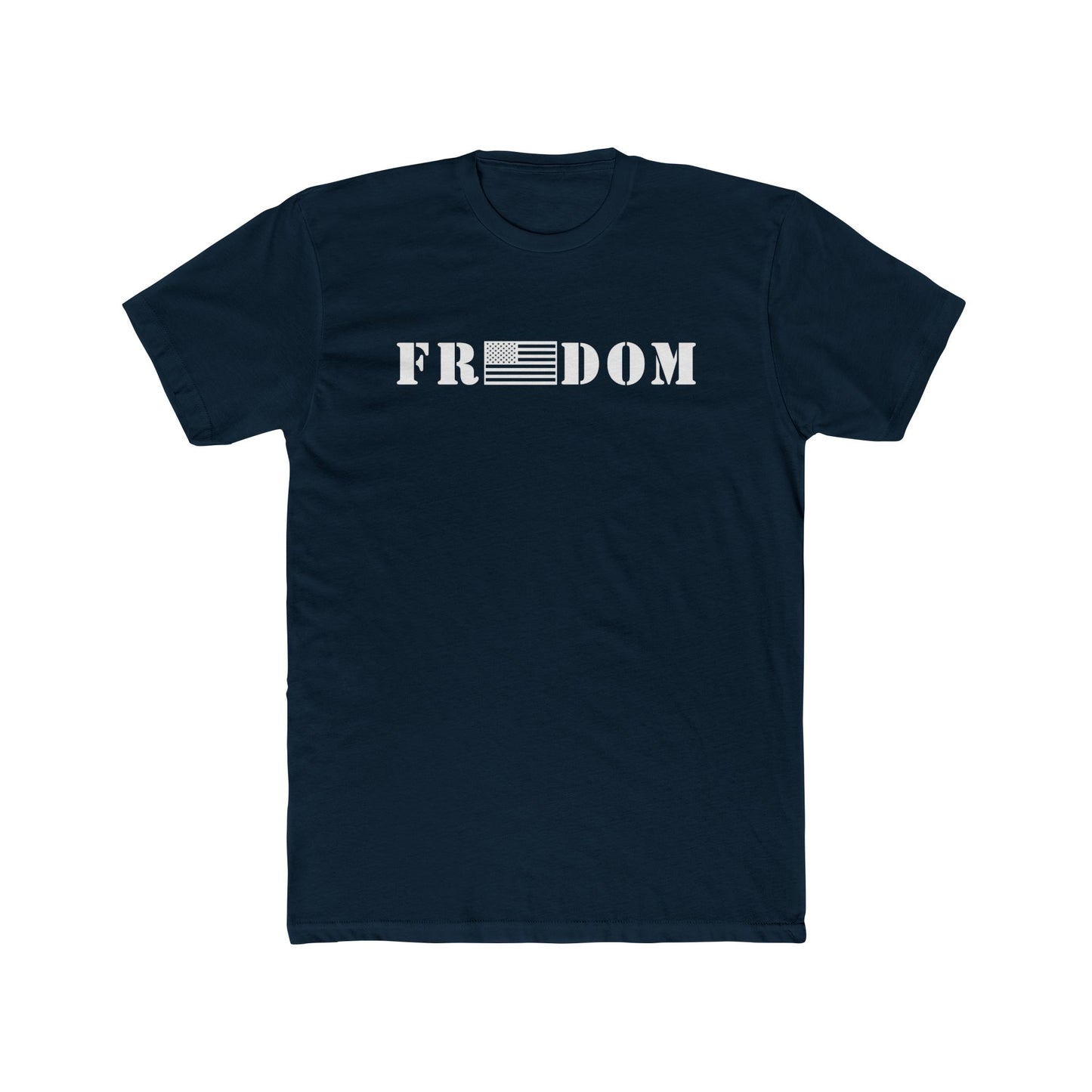 Freedom- Flag Cotton Crew Tee