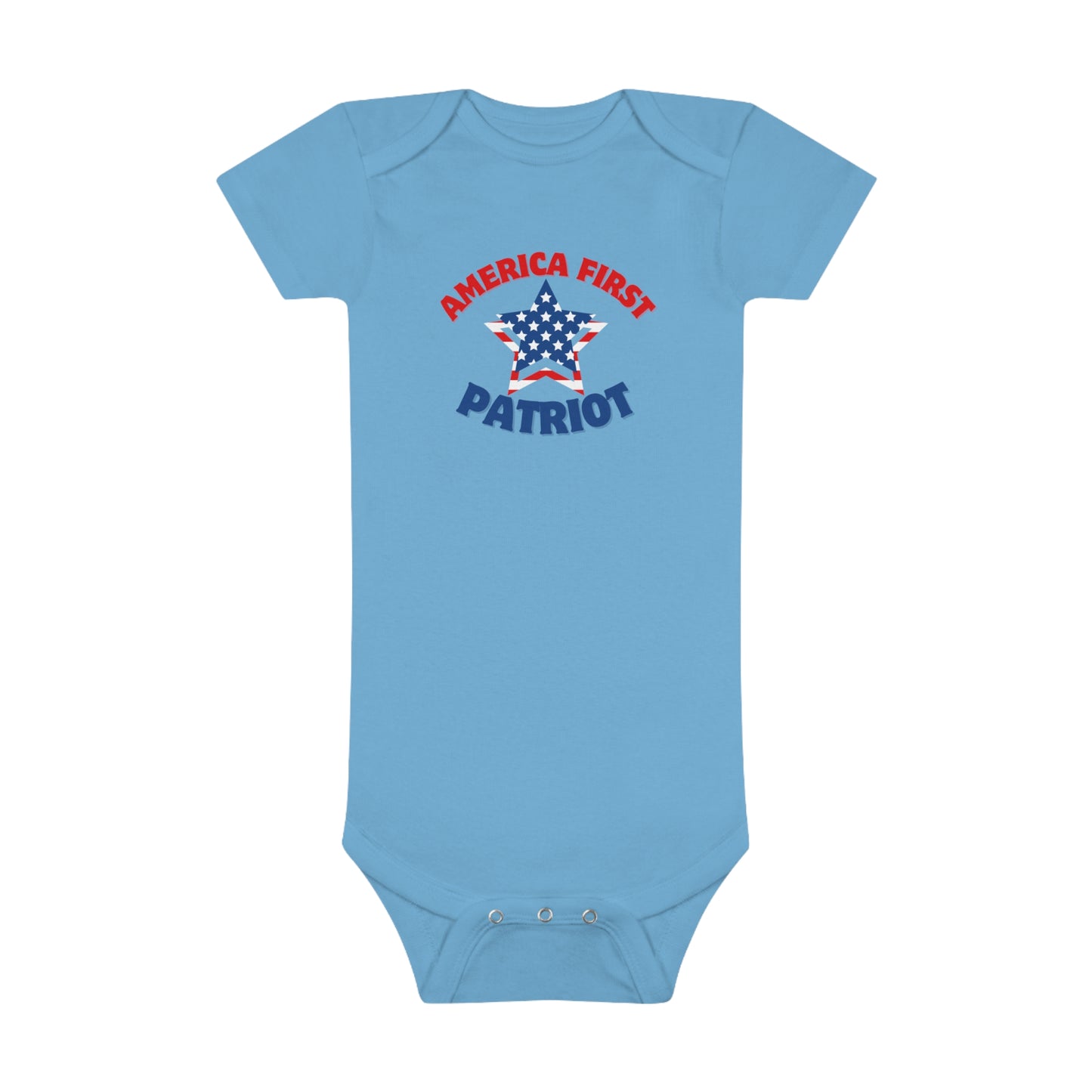 America First Patriot Baby Short Sleeve Onesie®