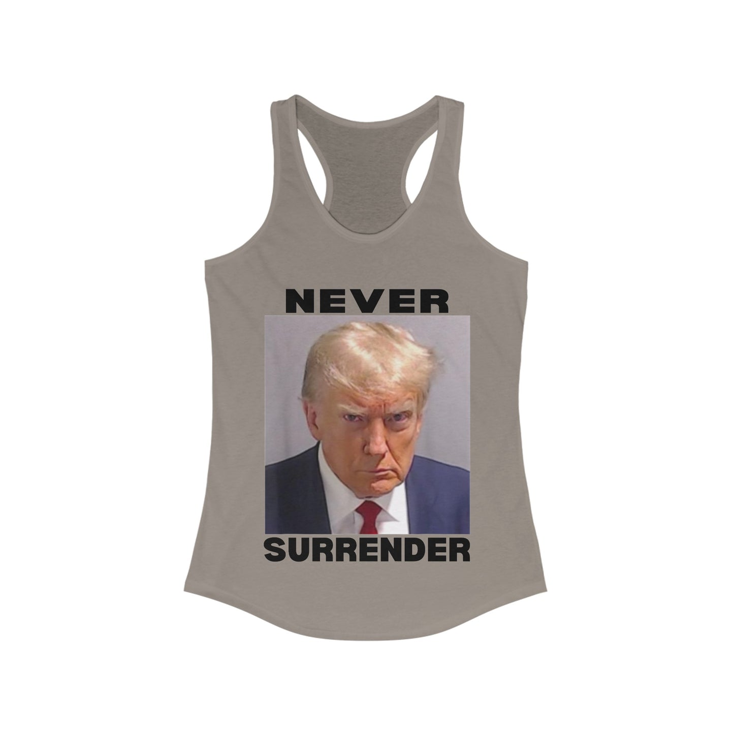 Trump Never Surrender Women's Ideal Racerback Tank