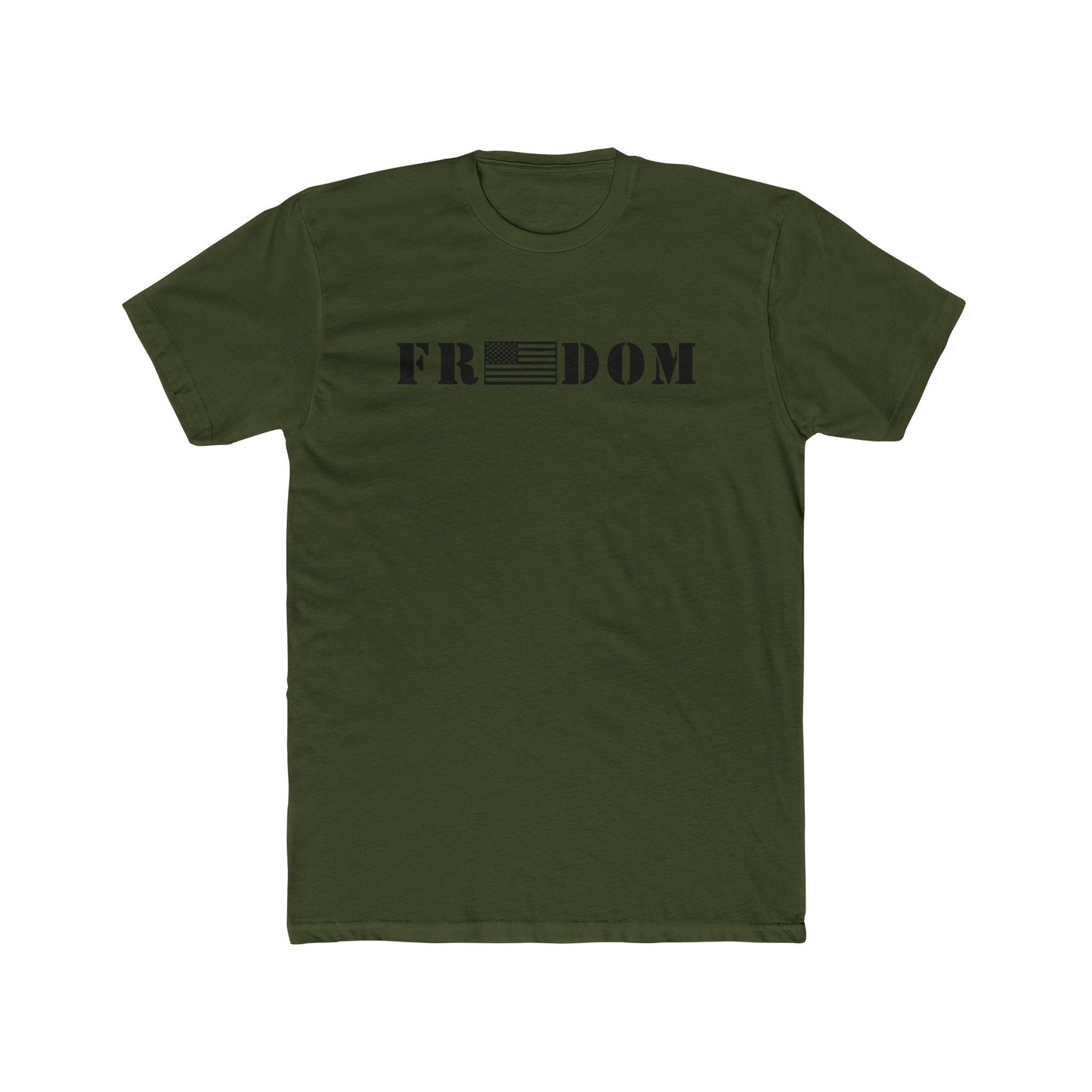 Freedom- Flag Cotton Crew Tee