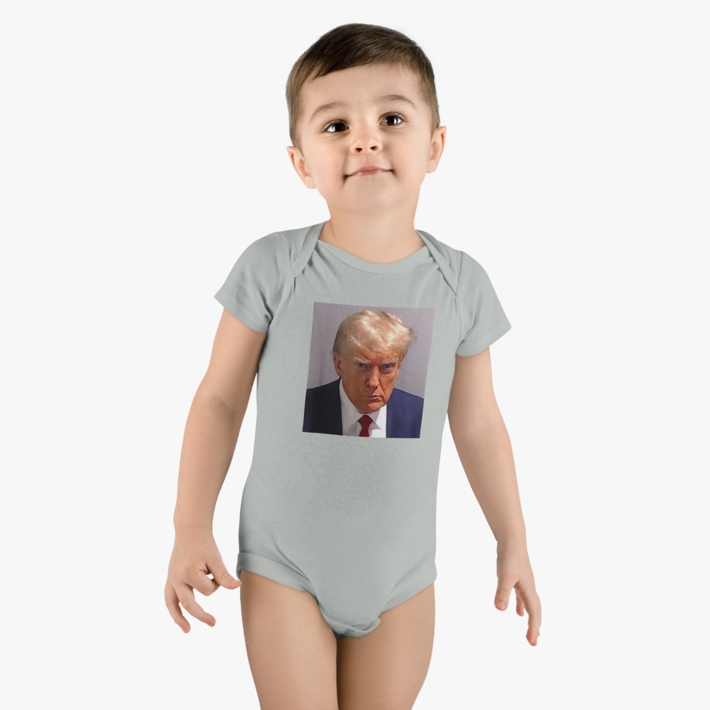 Trump Mugshot Baby Short Sleeve Onesie®