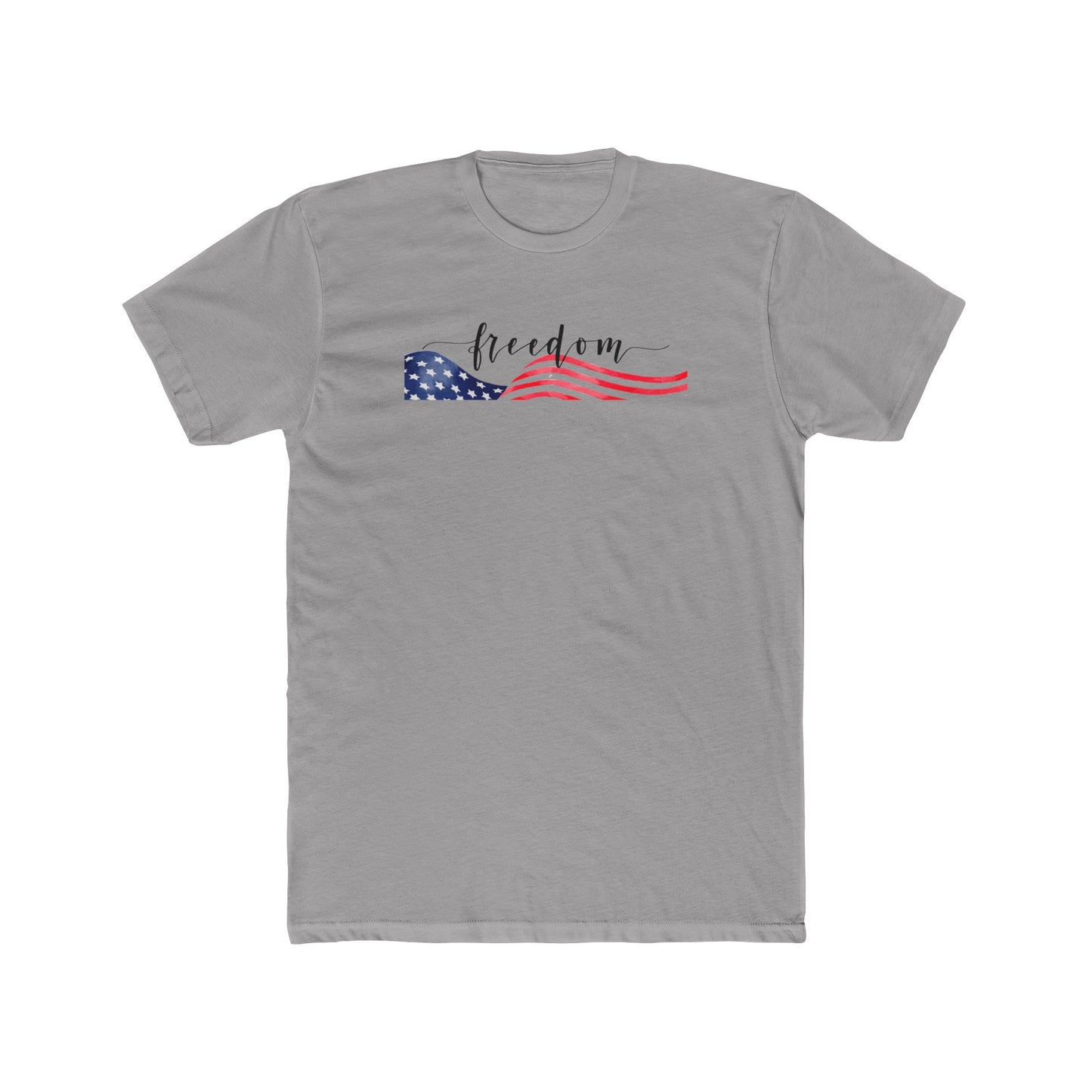 Freedom Script Cotton Crew Tee