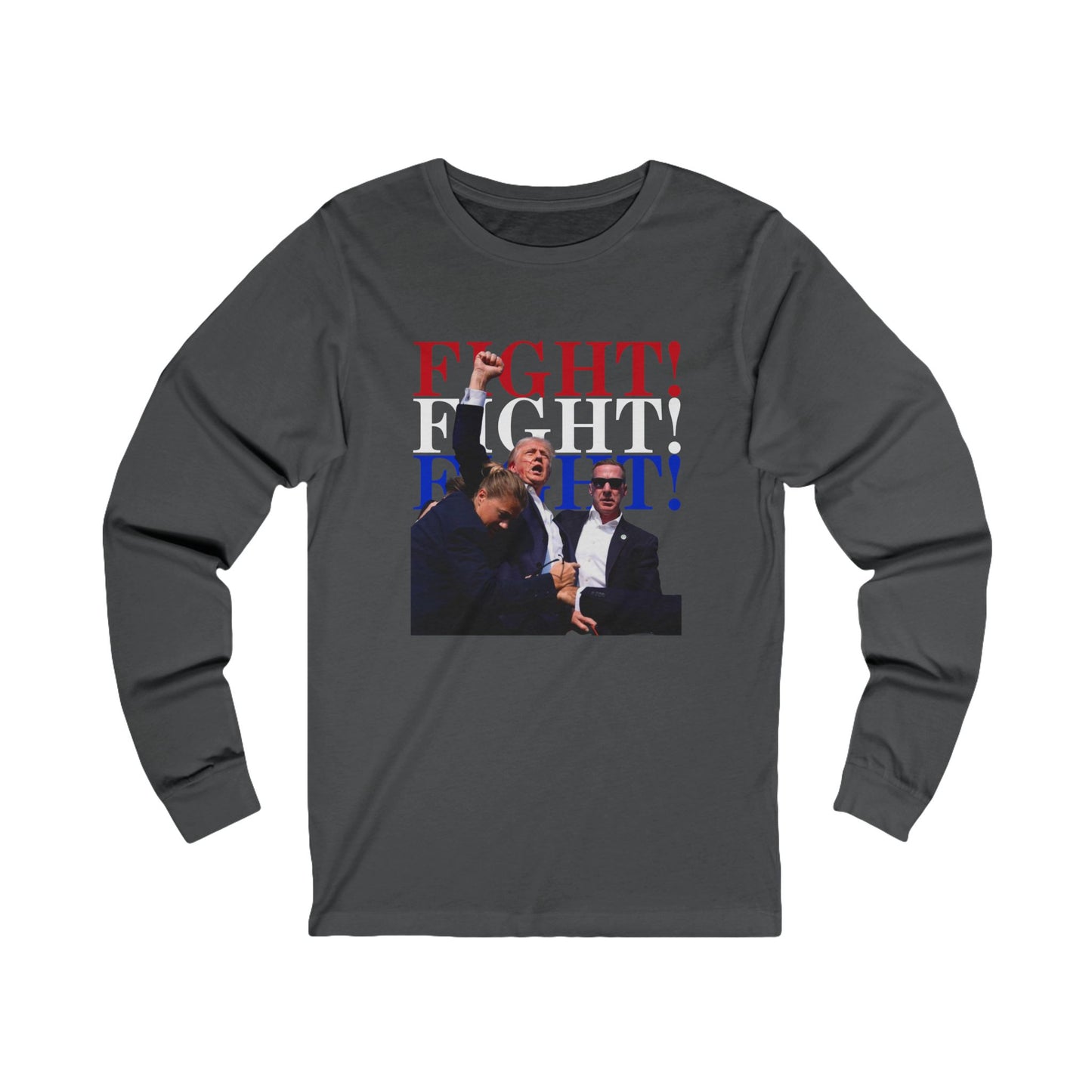 Iconic Trump Fight! Fight! Fight! Unisex Jersey Long Sleeve Tee