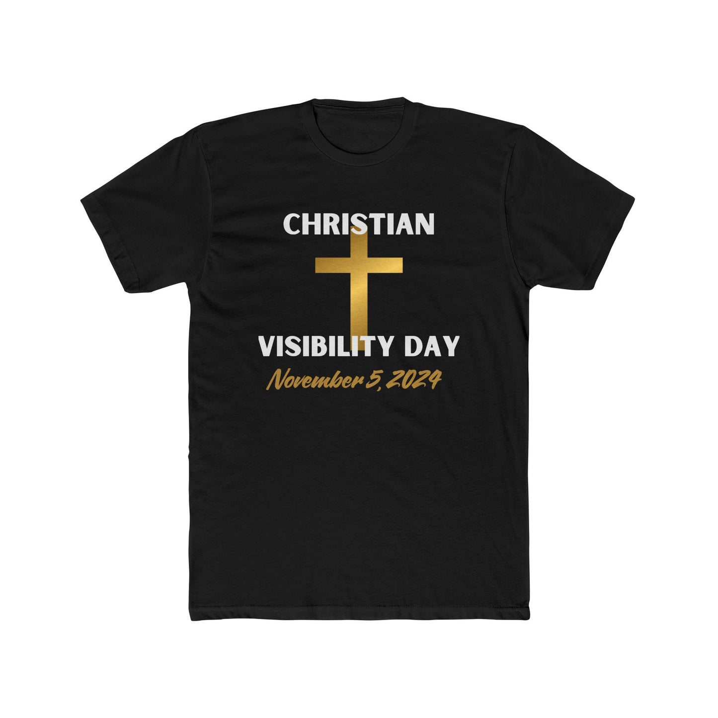 Christian Visibility Day Cotton Crew Tee