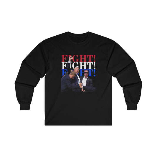 Iconic Trump Fight! Fight! Fight! Unisex Ultra Cotton Long Sleeve Tee