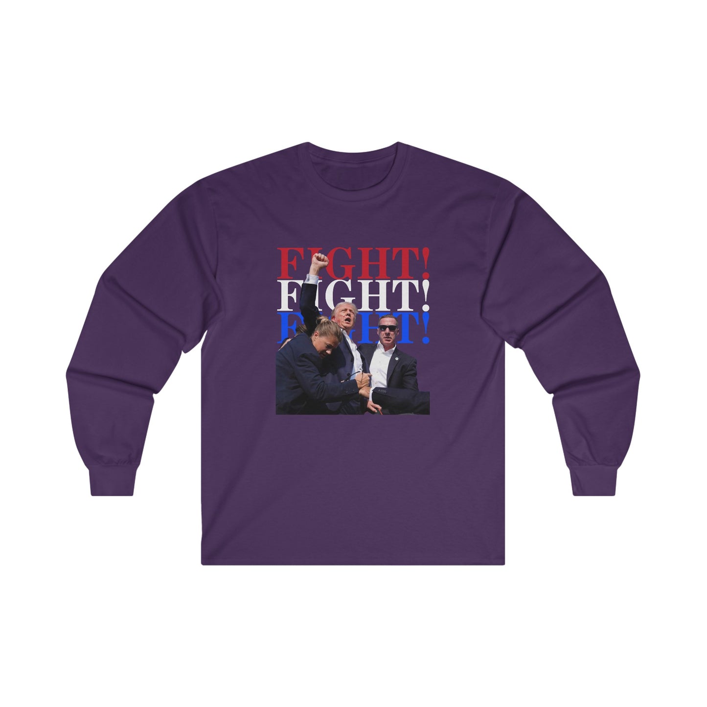 Iconic Trump Fight! Fight! Fight! Unisex Ultra Cotton Long Sleeve Tee