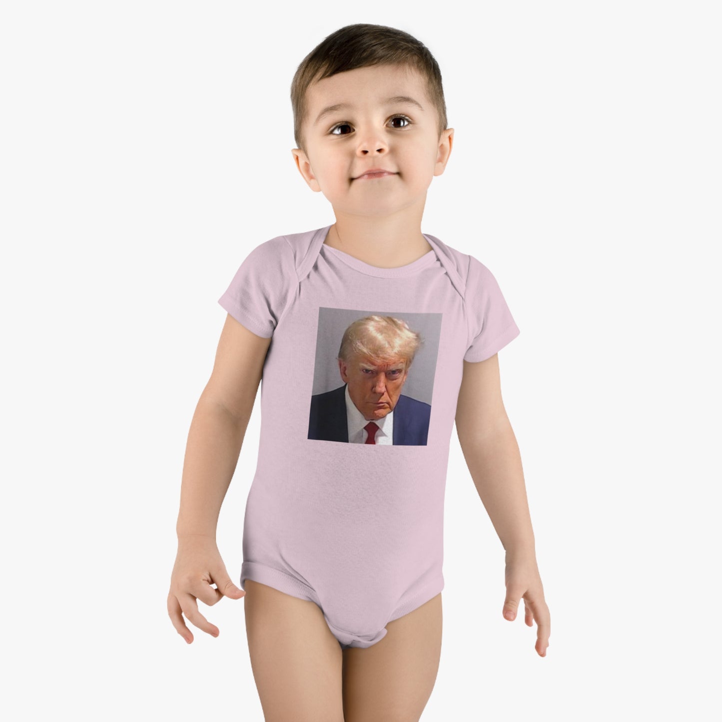 Trump Mugshot Baby Short Sleeve Onesie®