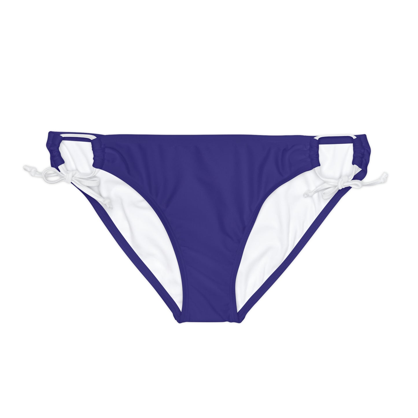 Blue MAGA Loop Tie Side Bikini Bottom