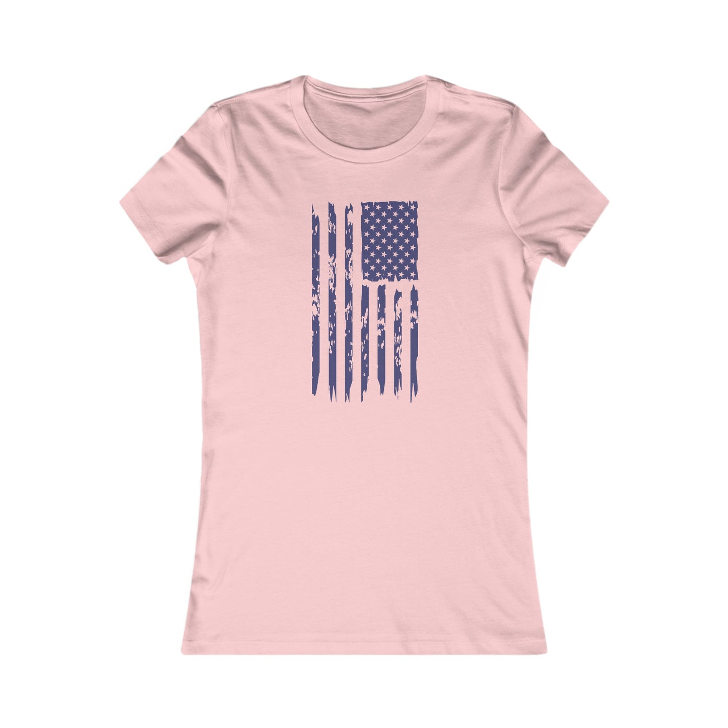 US Flag- Navy Blue Women's Favorite Tee