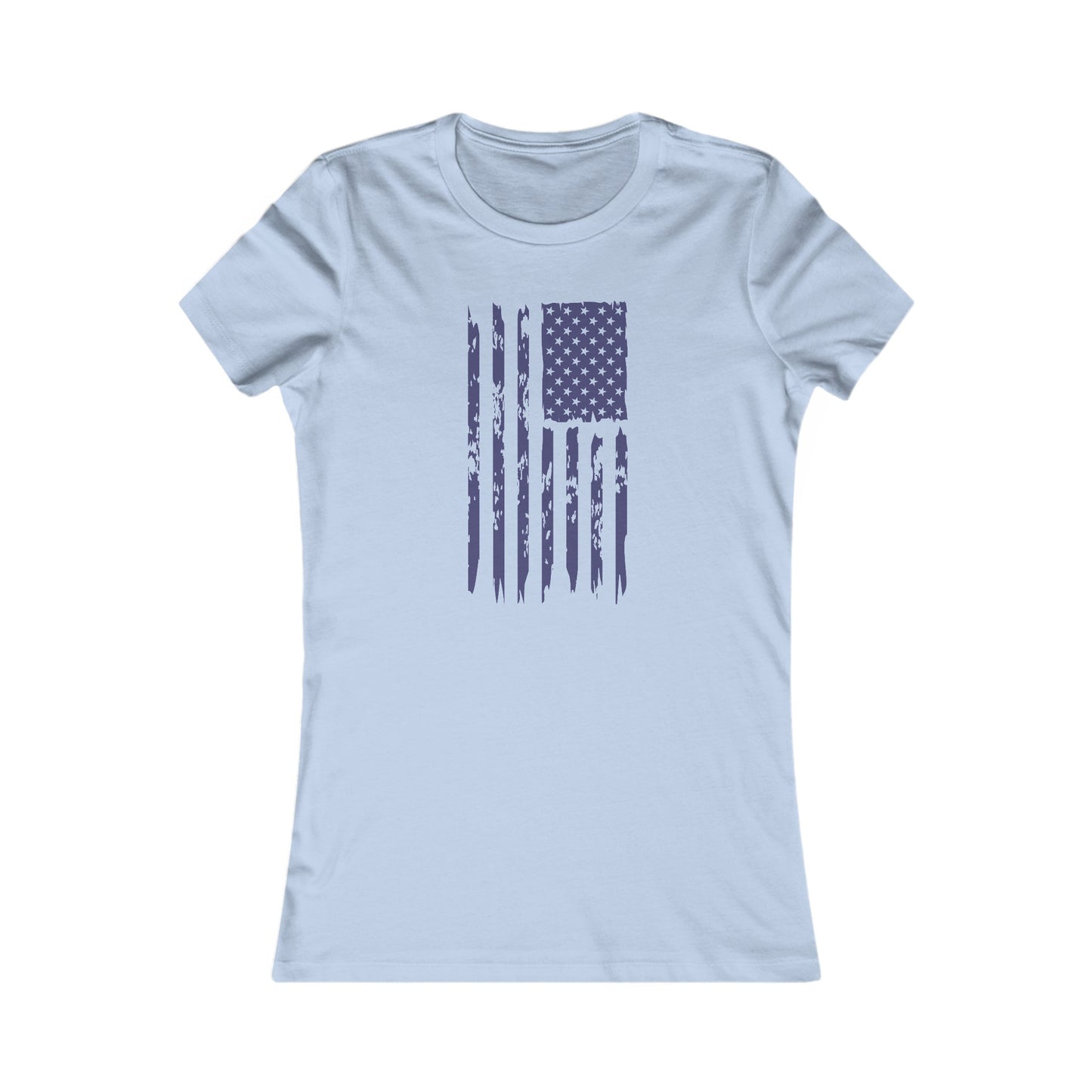 US Flag- Navy Blue Women's Favorite Tee