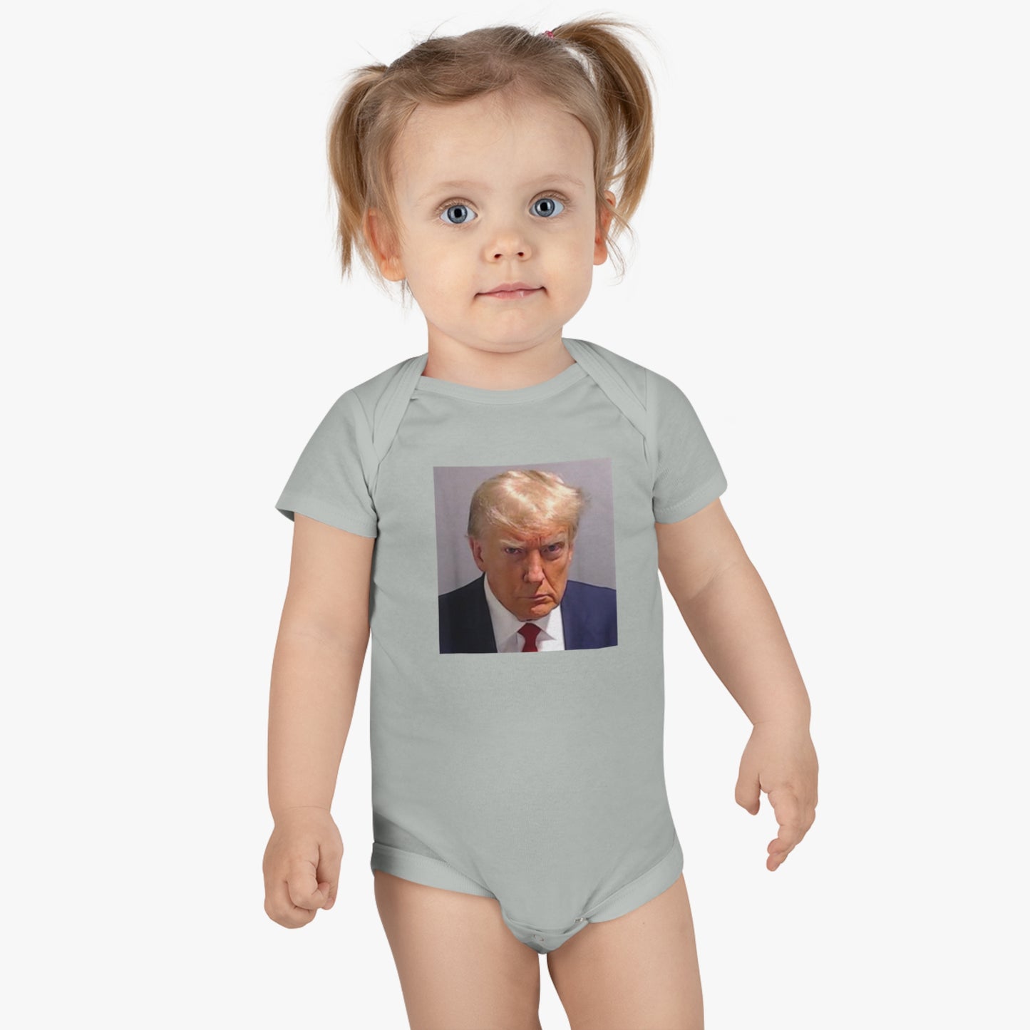 Trump Mugshot Baby Short Sleeve Onesie®