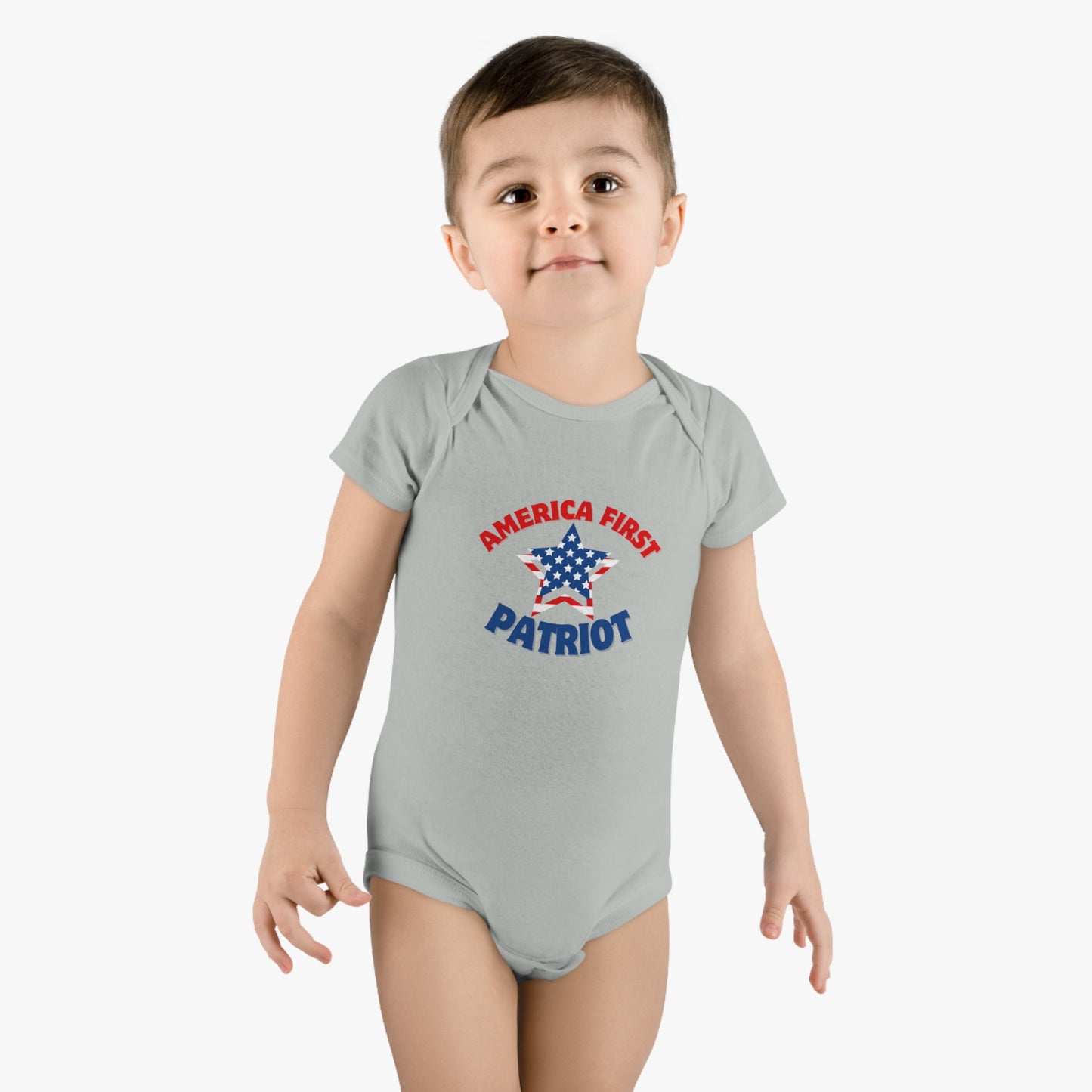 America First Patriot Baby Short Sleeve Onesie®