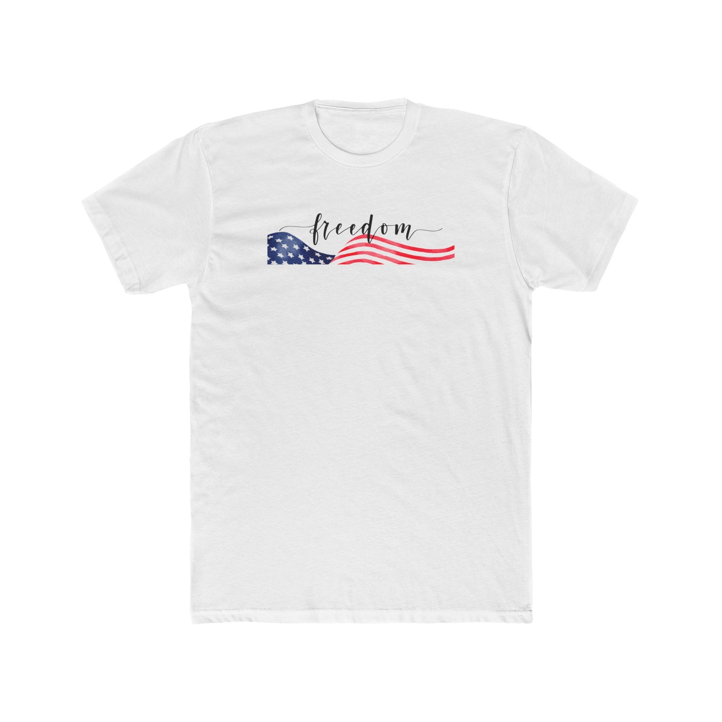 Freedom Script Cotton Crew Tee