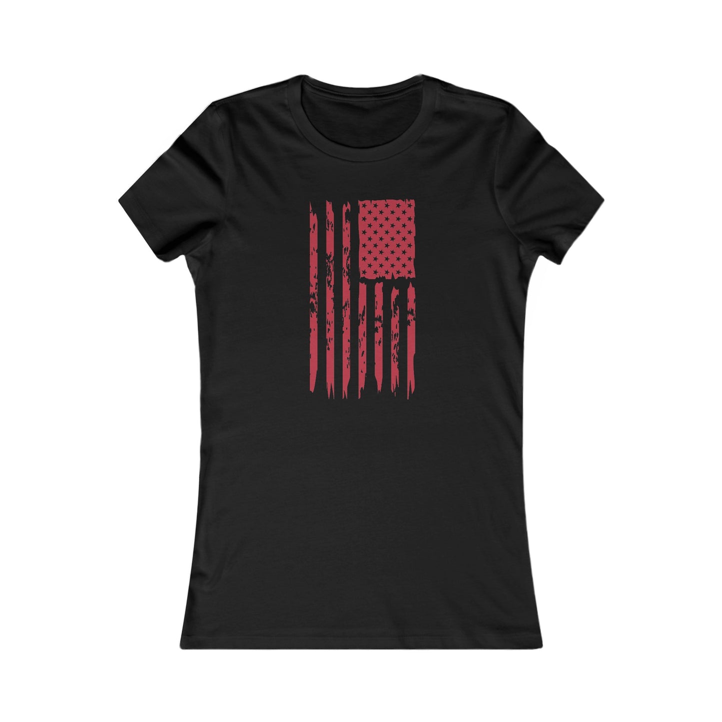 US Flag- Red Women's Favorite Tee