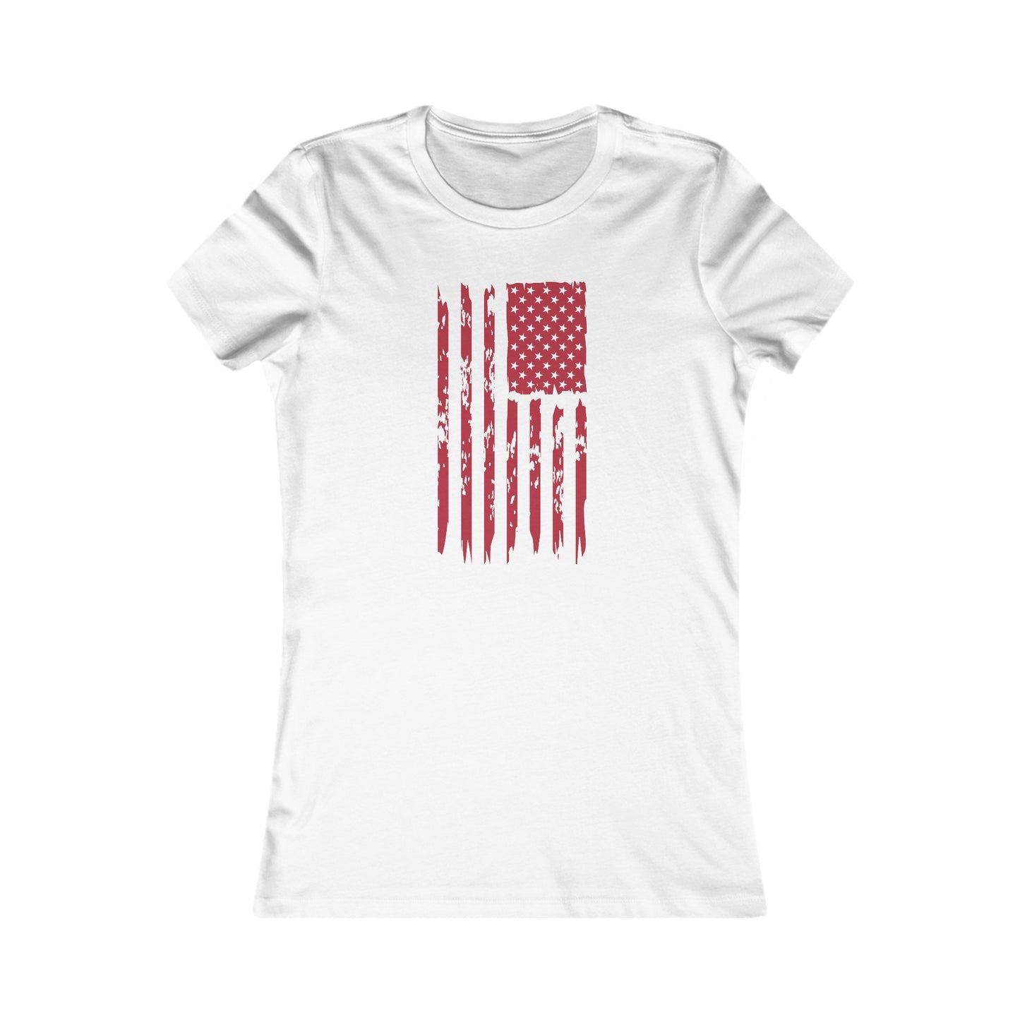 US Flag- Red Women's Favorite Tee