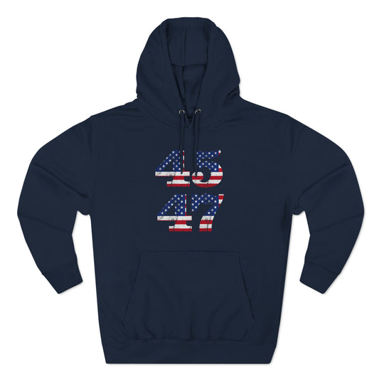 45/47 Trump Fleece Hoodie Sweatshirt