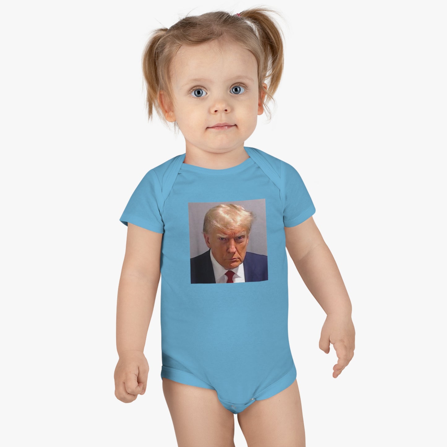 Trump Mugshot Baby Short Sleeve Onesie®