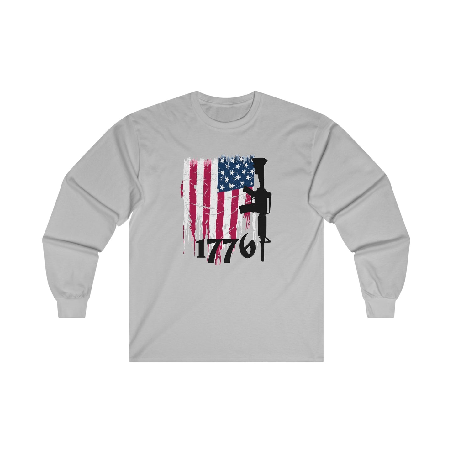 1776 US Flag Unisex Ultra Cotton Long Sleeve Tee