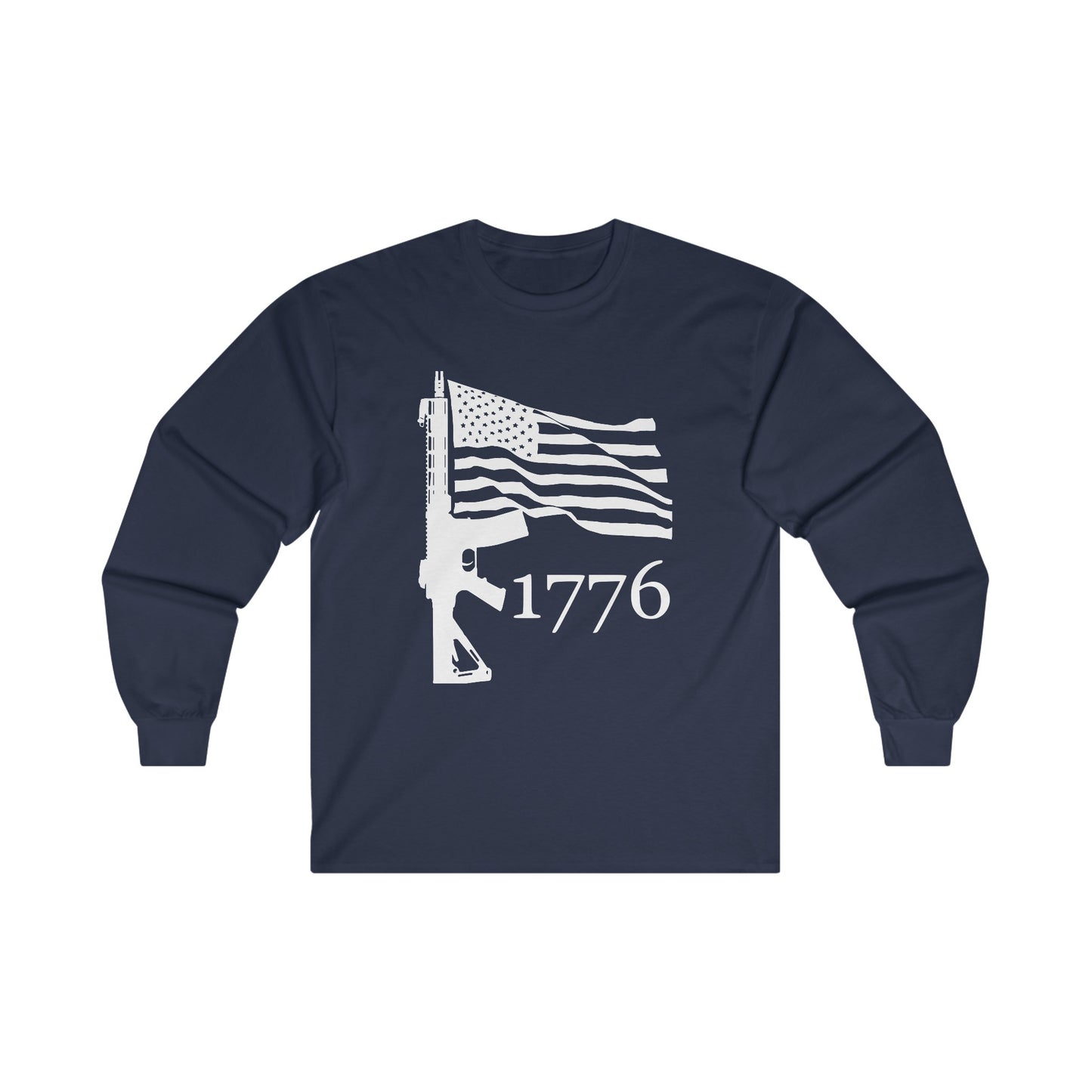 US Flag-Rifle-1776 Unisex Ultra Cotton Long Sleeve Tee