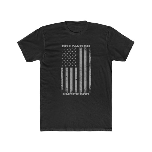 One Nation, Under God Cotton Crew Tee