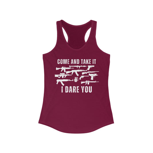 Come and Take It Women's Ideal Racerback Tank