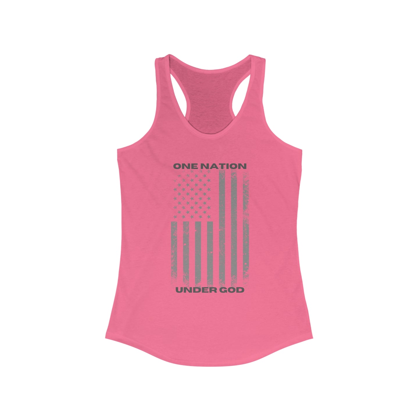 One Nation, Under God Women's Ideal Racerback Tank