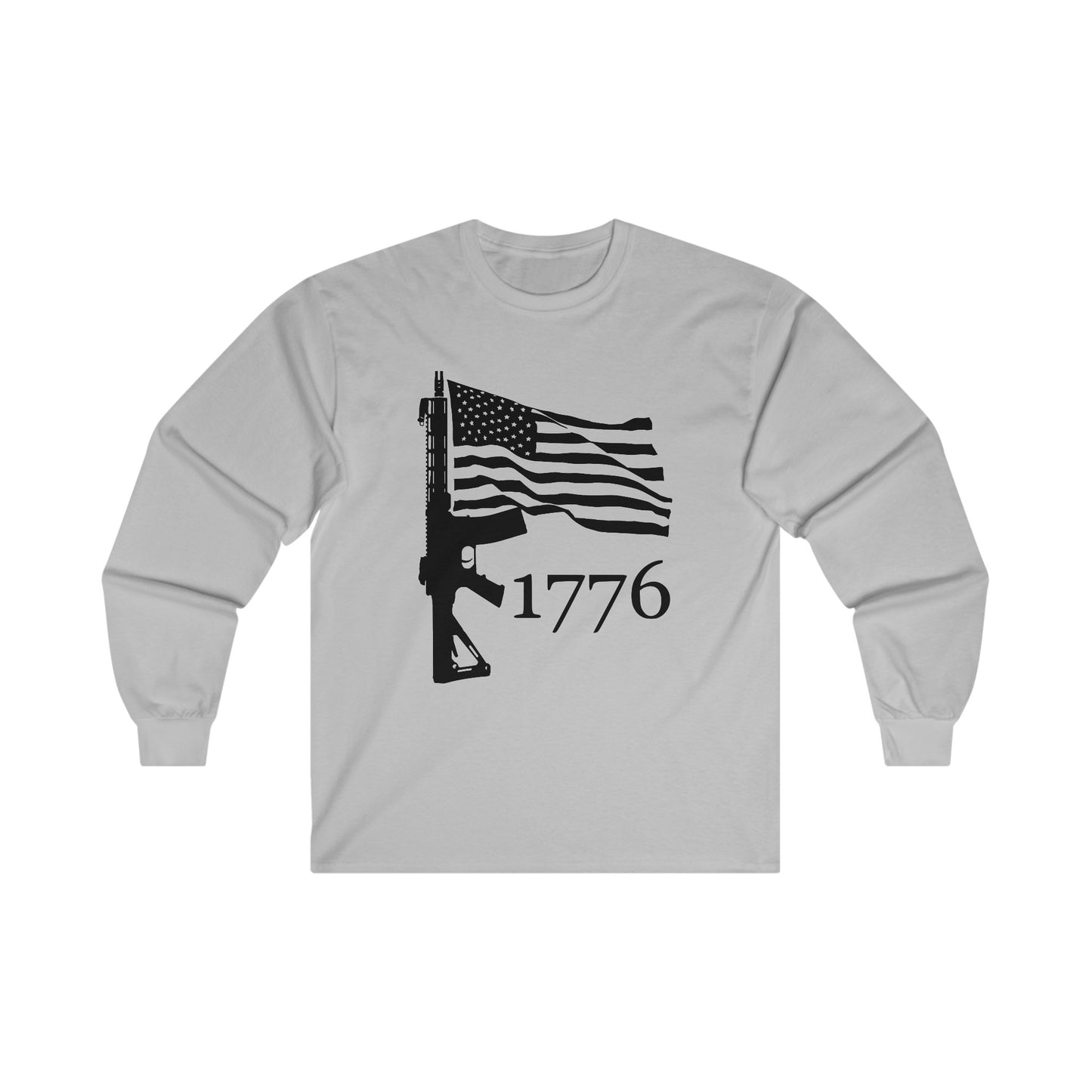 US Flag-Rifle-1776 Unisex Ultra Cotton Long Sleeve Tee