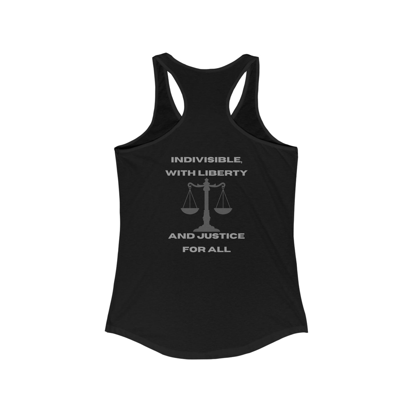 One Nation, Under God Women's Ideal Racerback Tank