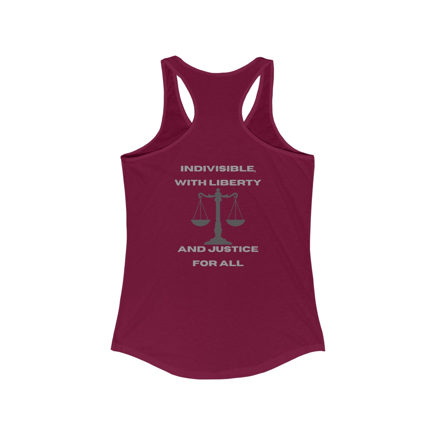 One Nation, Under God Women's Ideal Racerback Tank