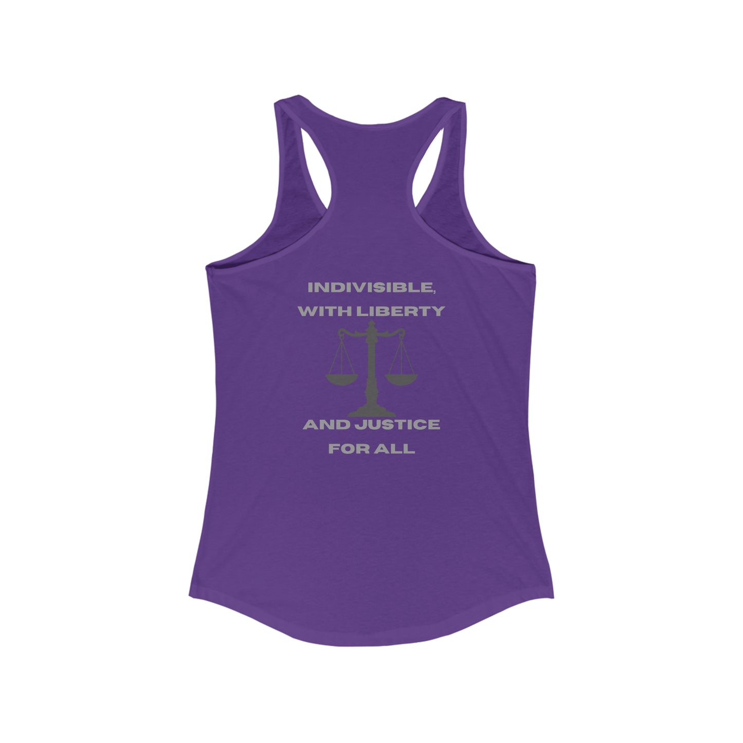 One Nation, Under God Women's Ideal Racerback Tank