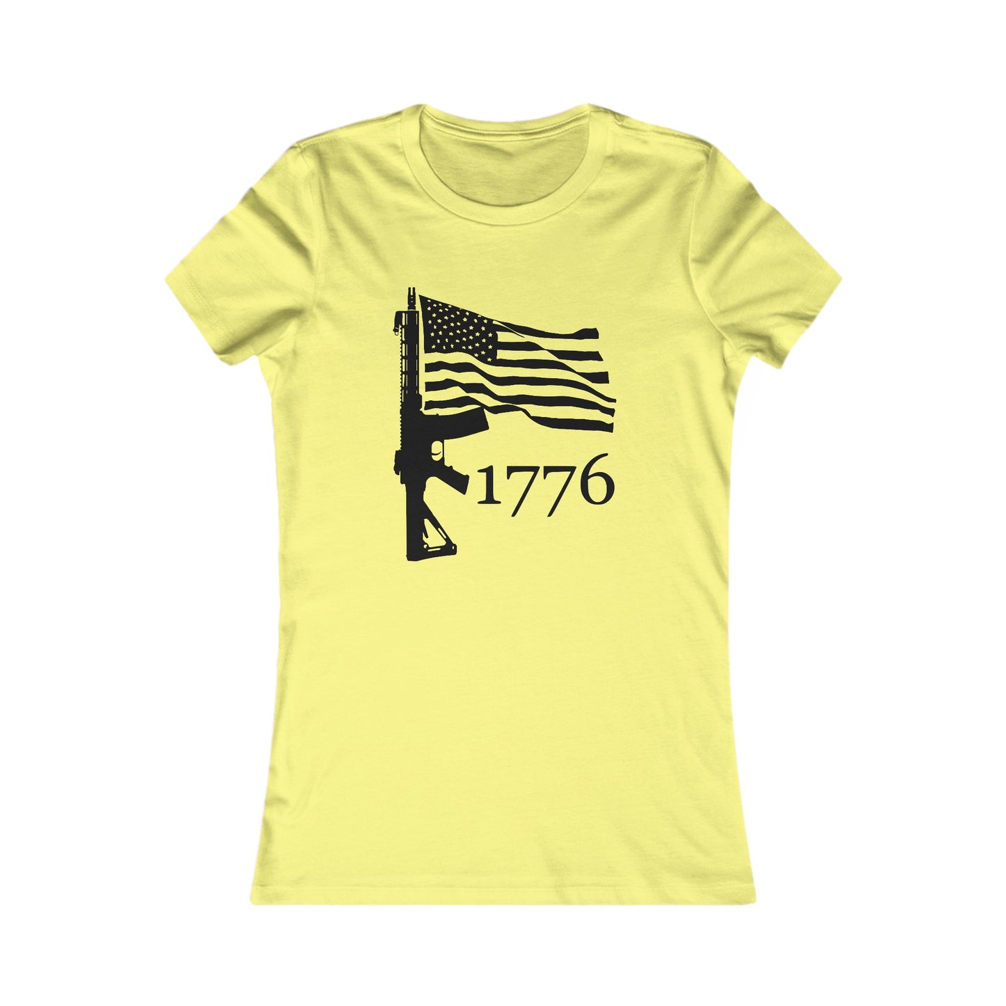 US Flag-Rifle-1776 Women's Favorite Tee