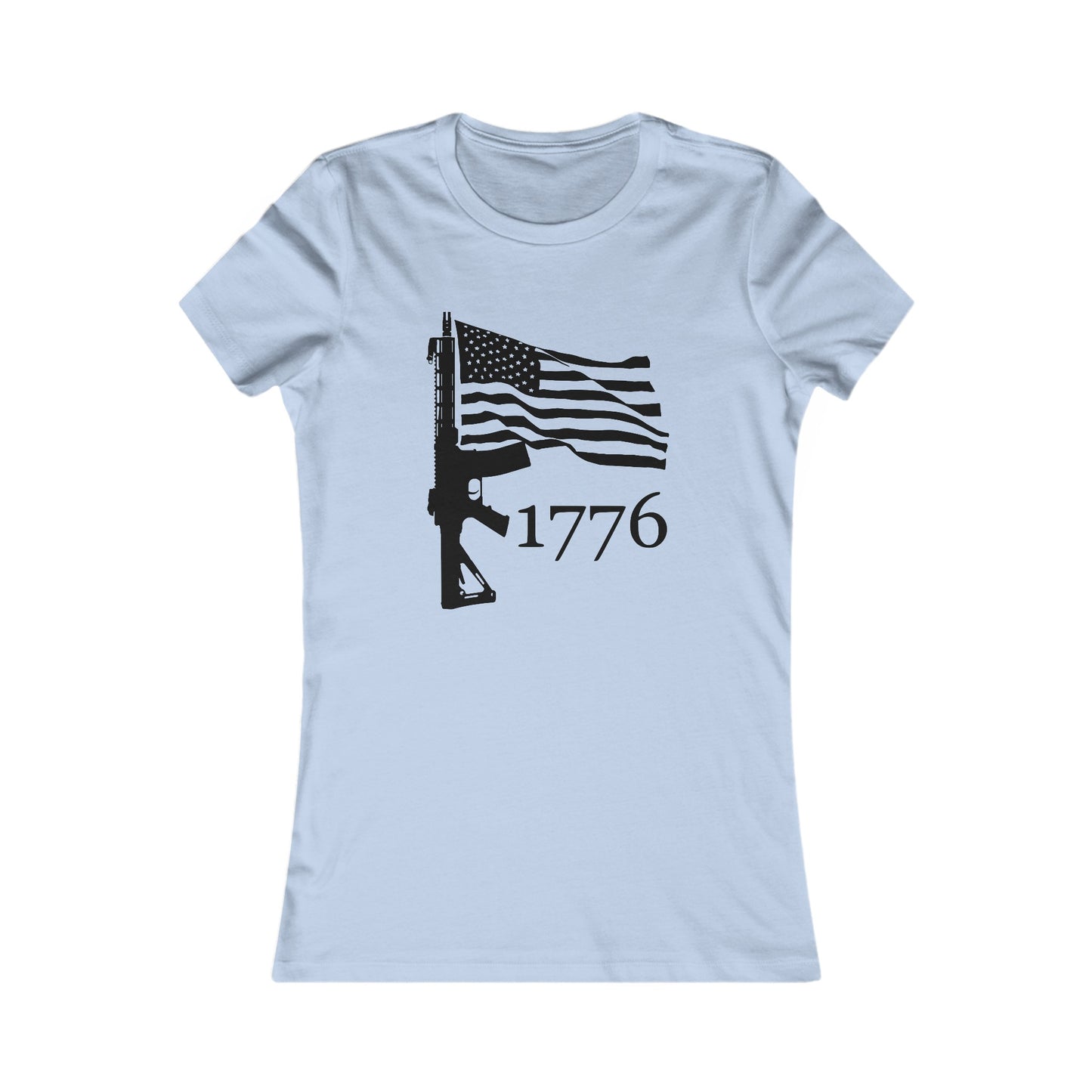 US Flag-Rifle-1776 Women's Favorite Tee