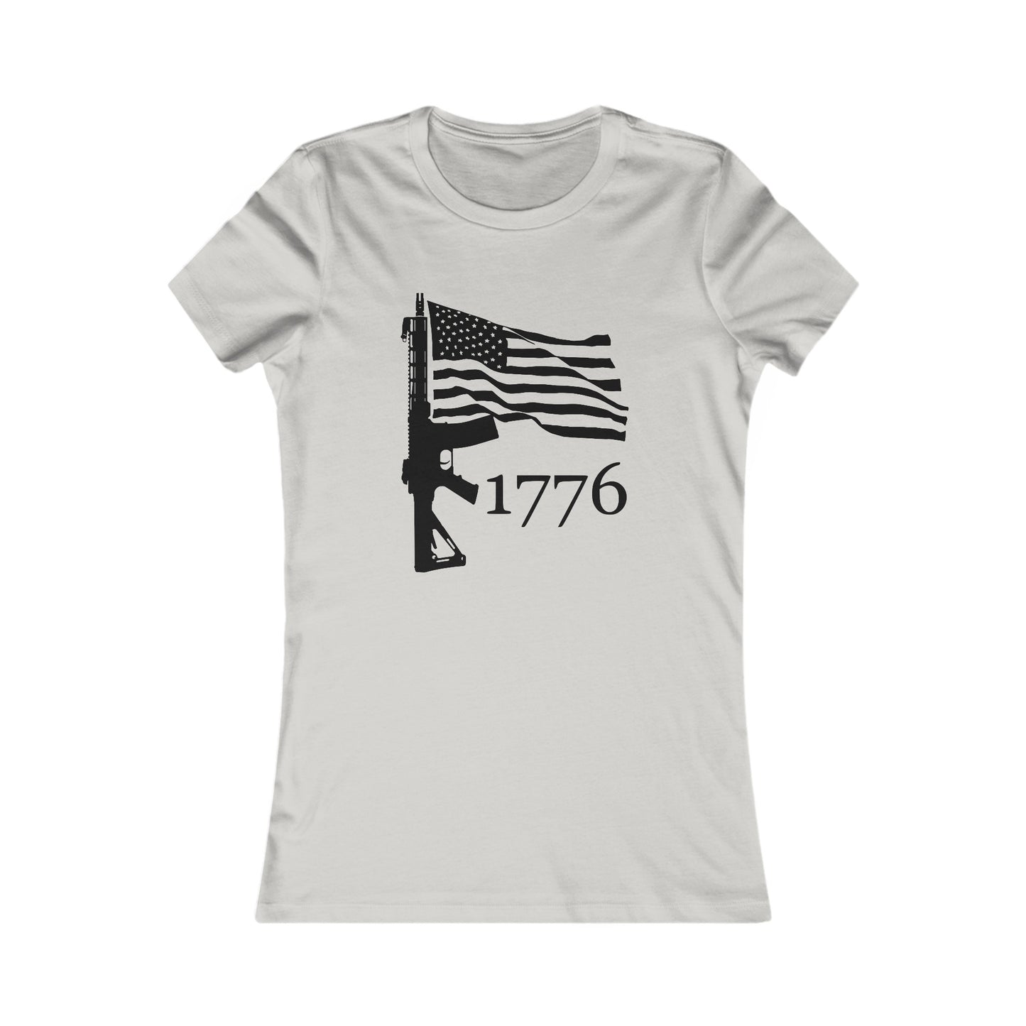 US Flag-Rifle-1776 Women's Favorite Tee