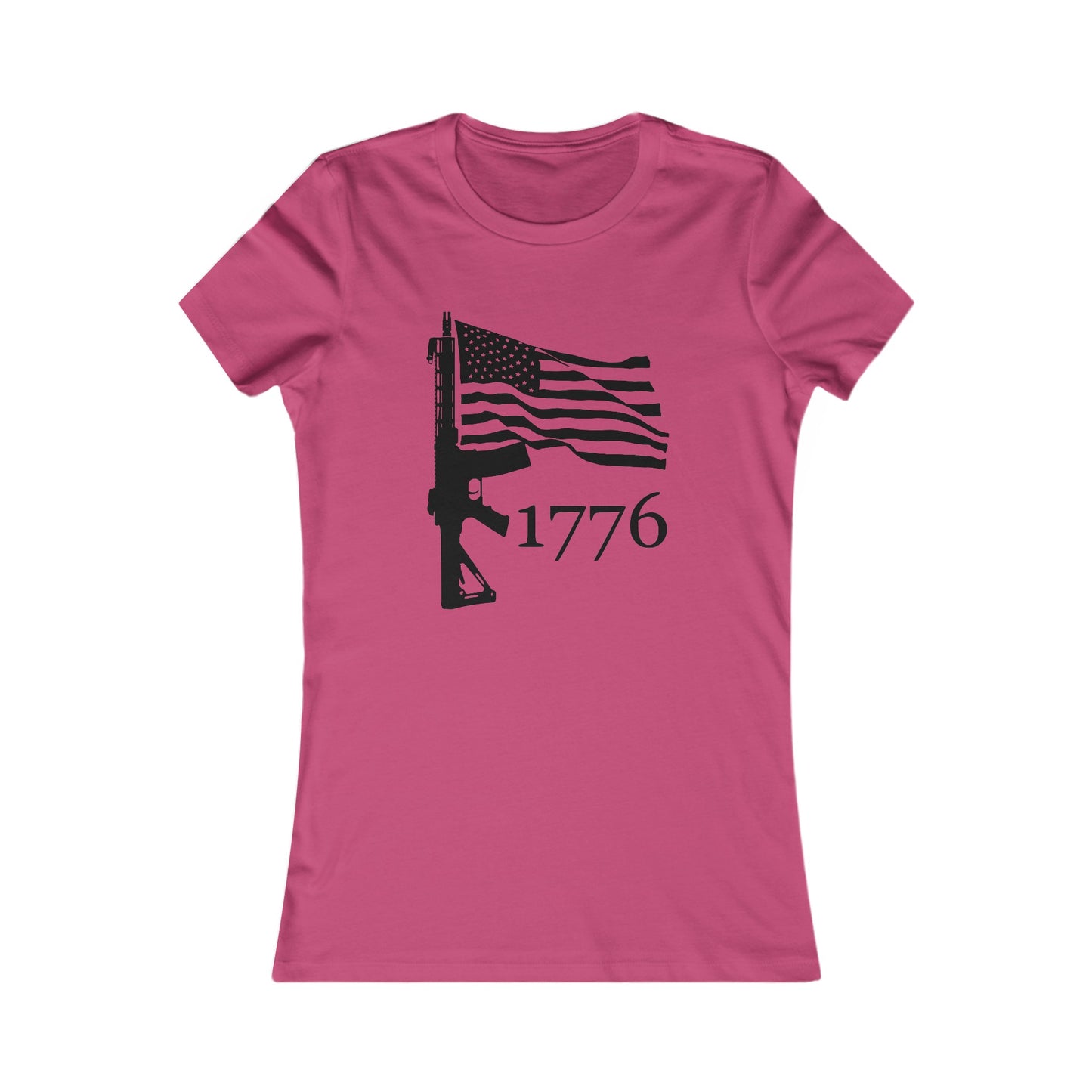 US Flag-Rifle-1776 Women's Favorite Tee