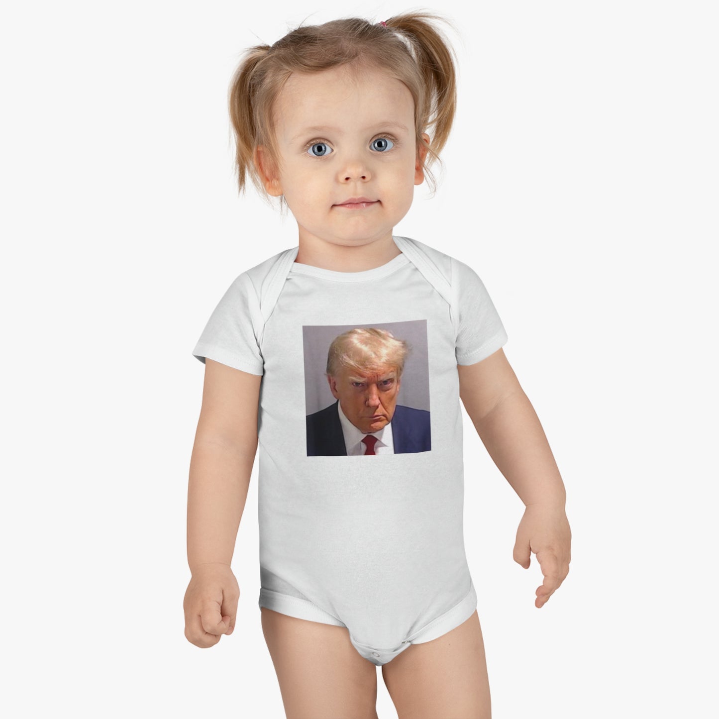 Trump Mugshot Baby Short Sleeve Onesie®