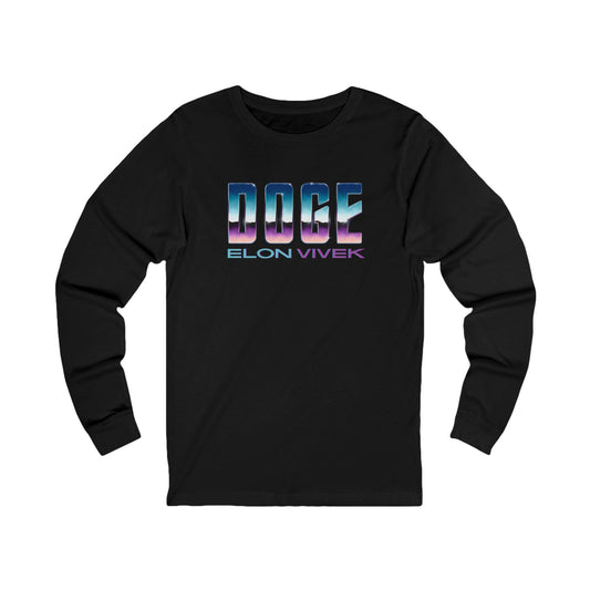 DOGE -Elon & Vivek Inspired Unisex Jersey Long Sleeve Tee