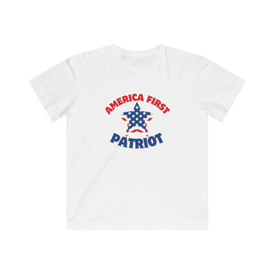 America First Patriot Kids Fine Jersey Tee