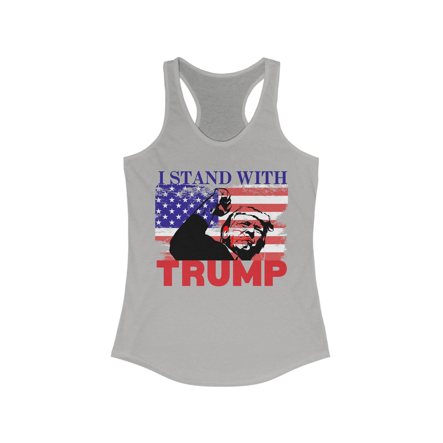 I Stand With Trump Women's Ideal Racerback Tank