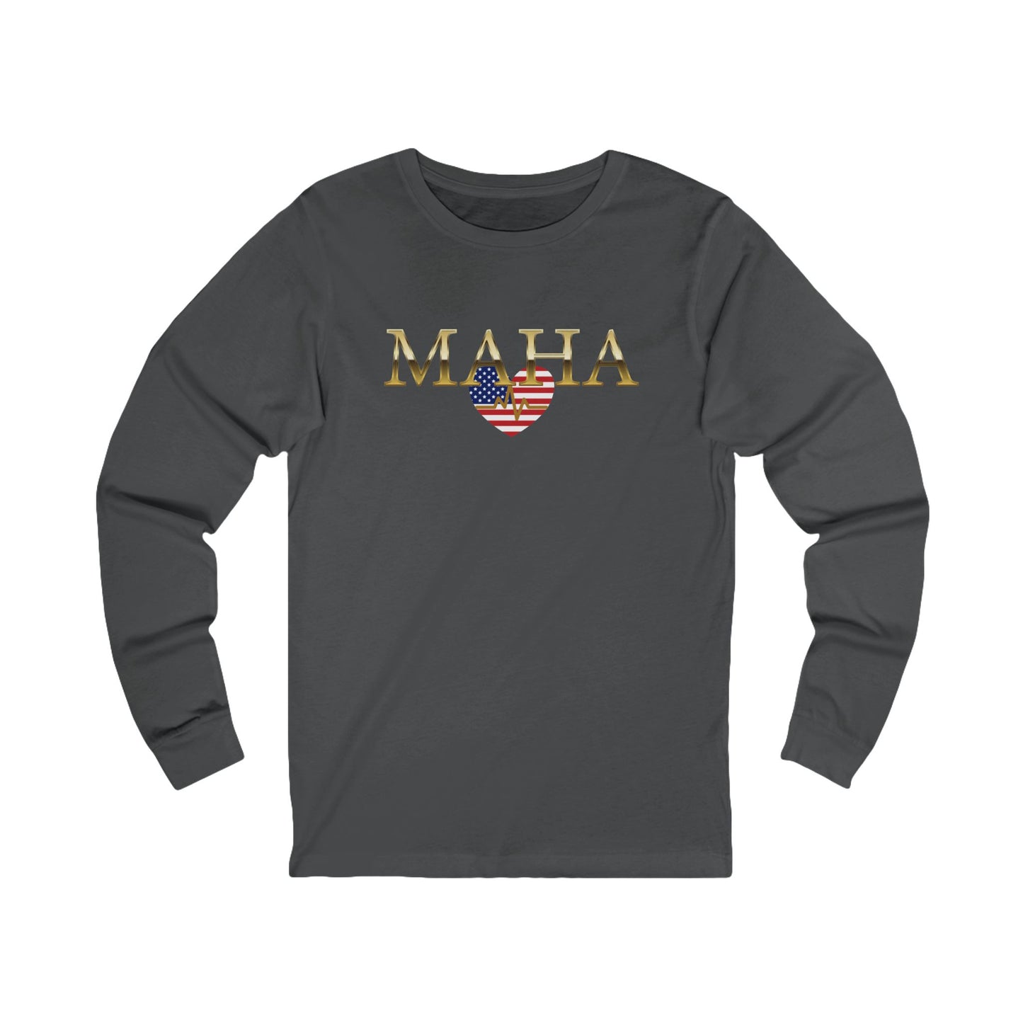 MAHA USA Heartbeat Unisex Jersey Long Sleeve Tee