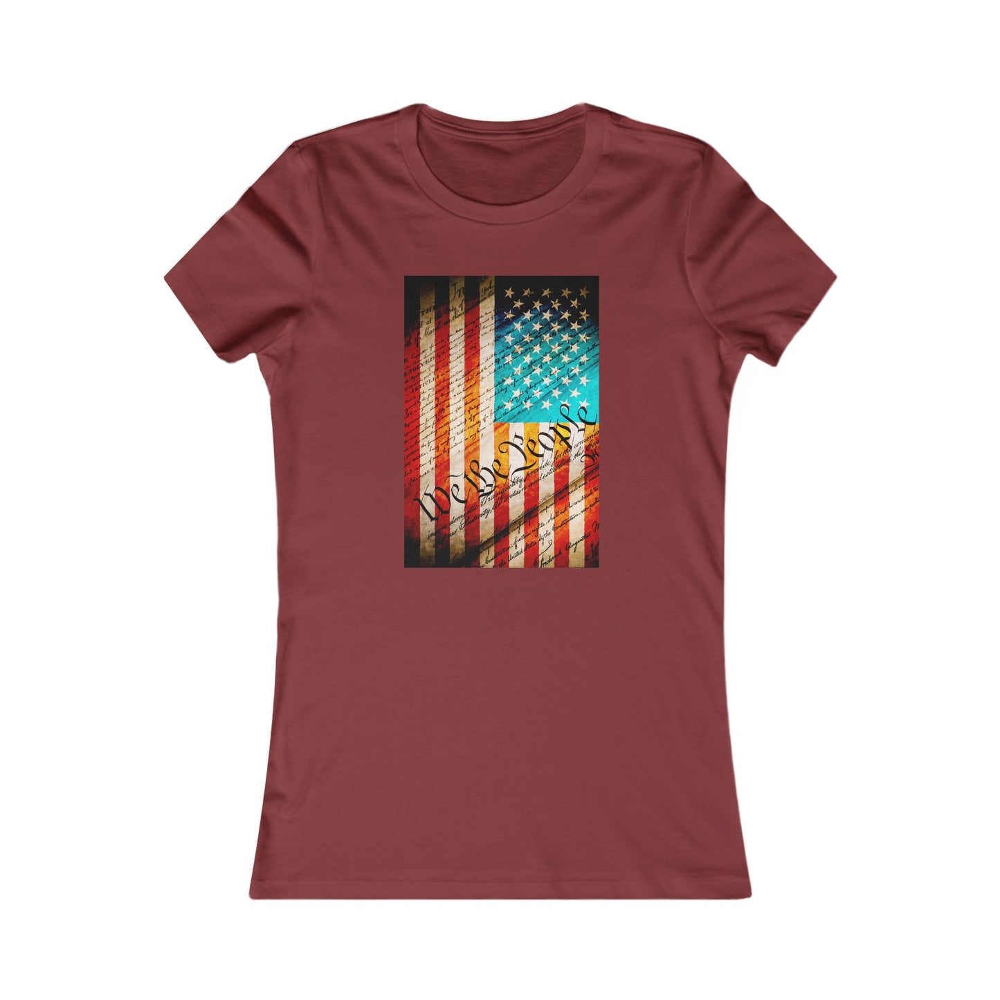 We The People, USA Flag Women's Favorite Tee