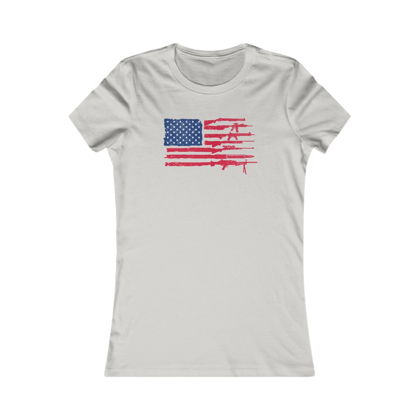 Flag of Guns, Red White & Blue Women's Favorite Tee