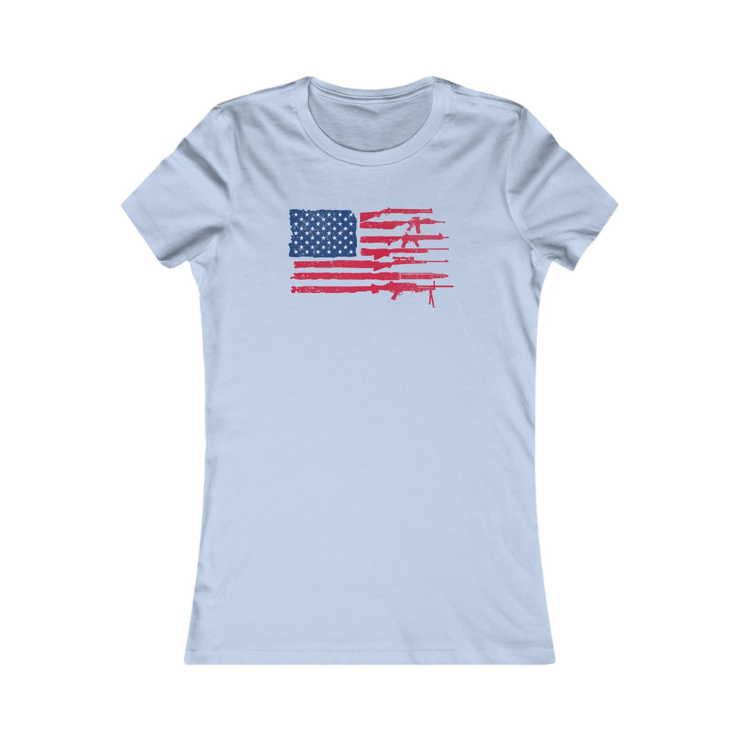 Flag of Guns, Red White & Blue Women's Favorite Tee