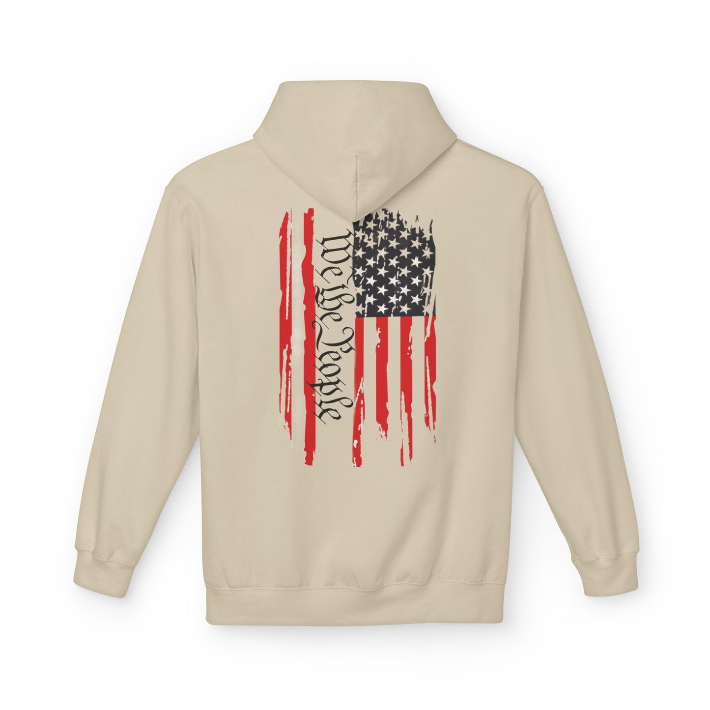 We The People 1776 Distressed American Flag Softstyle Fleece Hoodie