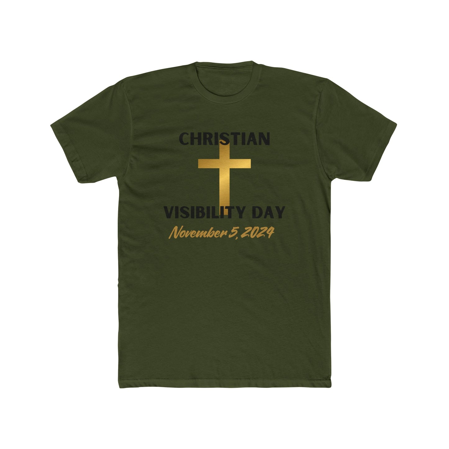 Christian Visibility Day Cotton Crew Tee